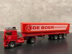Siku Volvo F10 trekker met huifoplegger de Boer supermarkten, Ophalen of Verzenden, Gebruikt, Bus of Vrachtwagen