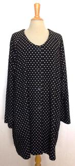 Zwarte top/vest/tuniek met kleine dots v Finse merk Aino! XL, Verzenden, Zo goed als nieuw, Maat 46/48 (XL) of groter, Zwart