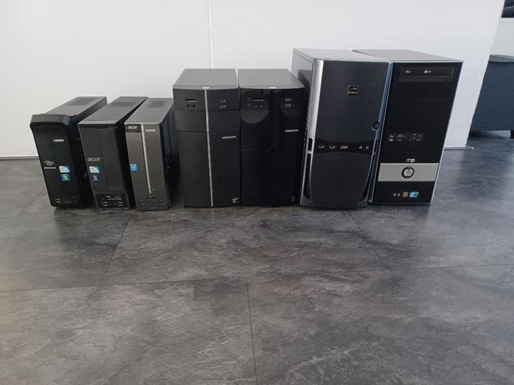TE KOOP Desktop Pc's 7 stuk, Computers en Software, Desktop Pc's, Gebruikt, 3 tot 4 Ghz, HDD, 8 GB, Ophalen