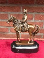 zeer mooi verfijnd bronzen beeldje, Napoleon te paard, Antiek en Kunst, Ophalen of Verzenden