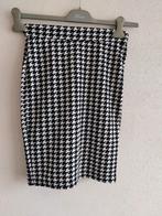 Zwart-witte rok met pied-de-poule motief maat XS, Kleding | Dames, Rokken, Zwart, Ophalen of Verzenden, Zo goed als nieuw, Maat 34 (XS) of kleiner