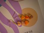 Nieuwe Oranje Hartjes Oorbellen, Sieraden, Tassen en Uiterlijk, Oorbellen, Overige materialen, Hangers, Verzenden, Nieuw
