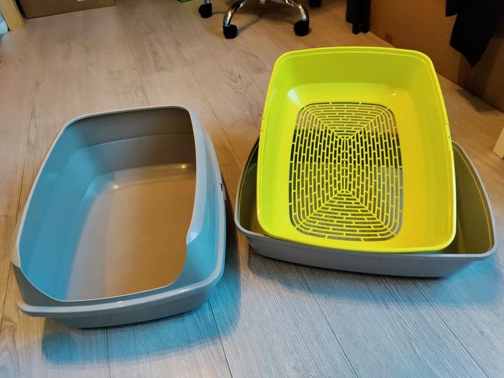 Super handige kattenbak met zeef, Dieren en Toebehoren, Kattenbakken, Zo goed als nieuw, Open, Ophalen