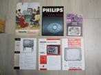 4 Philips folders + 2 catalogi televisies (jaren '50 en '60), Boeken, Catalogussen en Folders, Ophalen of Verzenden, Gelezen, Folder
