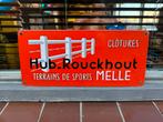 Vintage Hub. Rouckhout Emaille Reclamebord Melle, Ophalen of Verzenden