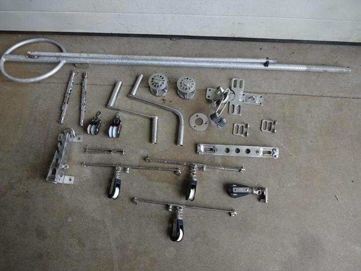 Sea Horse onderdelen, oa lier, catrol, rail, mastvoet, Watersport en Boten, Accessoires en Onderhoud, Gebruikt, Overige typen