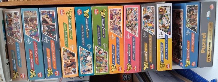 schilders puzzels, Hobby en Vrije tijd, Denksport en Puzzels, Zo goed als nieuw, Legpuzzel, 500 t/m 1500 stukjes, Ophalen