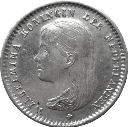 Nederland 10 cent 1892 (schaars, zilver), Postzegels en Munten, Munten | Nederland, Losse munt, 10 cent, Koningin Wilhelmina, Zilver