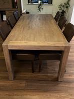 Henders & Hazel Eettafel + 6 Stoelen, Huis en Inrichting, Tafels | Eettafels, Ophalen, 200 cm of meer, 50 tot 100 cm, Zo goed als nieuw