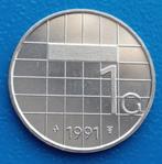 1 gulden 1991 Beatrix - UNC, Postzegels en Munten, Munten | Nederland, Verzenden, Koningin Beatrix, 1 gulden, Losse munt