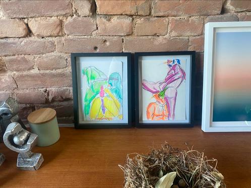 Kunst - erotiek gay, Antiek en Kunst, Kunst | Schilderijen | Modern, Ophalen