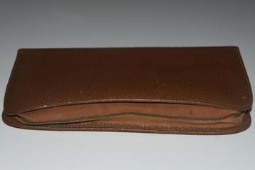 Retro leren scheer etui toilettas reisnecessaire barbier beschikbaar voor biedingen