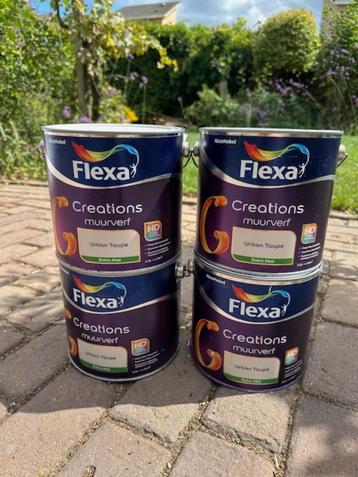 Flexa Creations Muurverf - Extra Mat - Urban Taupe - 2,5L beschikbaar voor biedingen