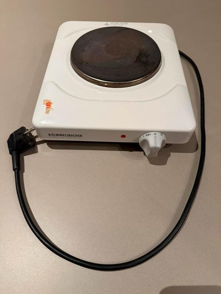 Rommelsbacher THS 815 Kookplaat - Perfect voor kleine ruimte, Witgoed en Apparatuur, Kookplaten, Gebruikt, Vrijstaand, Elektrisch