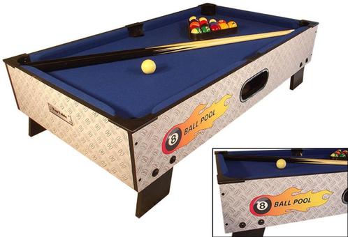 Pooltafel 8-ball TopTable mini 3ft, Sport en Fitness, Biljarten en Poolen, Nieuw, Pooltafel, Ophalen of Verzenden