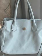 Licht blauwe tas leer, Sieraden, Tassen en Uiterlijk, Tassen | Damestassen, Ophalen of Verzenden, Zo goed als nieuw, Blauw, Handtas