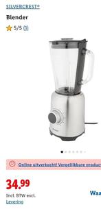 Silvercrest blender, Witgoed en Apparatuur, Keukenmixers, Ophalen of Verzenden, Nieuw, 3 snelheden of meer