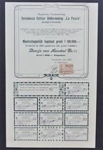 Saramacca Cultuur Onderneming "La Poule" - Paramaribo 1908, Verzenden, Voor 1920, Aandeel