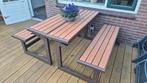 Inklapbare Picknicktafel - Zo goed als nieuw!, Tuin en Terras, Picknicktafels, Gebruikt, Staal, Ophalen of Verzenden, Inklapbaar