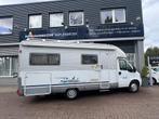 Fiat Dethleffs Globbetrotter H.6840 6 pers camper 122pk 2.8, Caravans en Kamperen, Diesel, Bedrijf, Half-integraal, Fiat