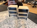 Nachtkastjes Beige stof 2x €149,- Direct/leverbaar E-7127