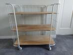 Industriële Bakkerkar / Serveerwagen - Wit Metaal, Ophalen, Gebruikt
