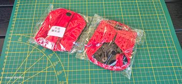 Gordelgeleider suede rood voor Kuipstoel - Nieuw beschikbaar voor biedingen