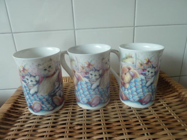 Pets and Teds Kingsbury Dieren Mokken - 4 stuks, Huis en Inrichting, Keuken | Servies, Zo goed als nieuw, Kop(pen) en/of Schotel(s)