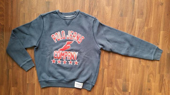 Ralph Lauren Polo Jeans Company sweater donkerblauw, Kinderen en Baby's, Kinderkleding | Maat 176, Zo goed als nieuw, Jongen, Trui of Vest