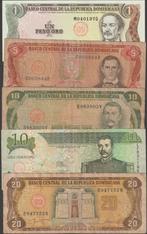 Dominicaanse Republiek set van 5 biljetten gebruikt (nr 154), Verzenden, Midden-Amerika, Setje