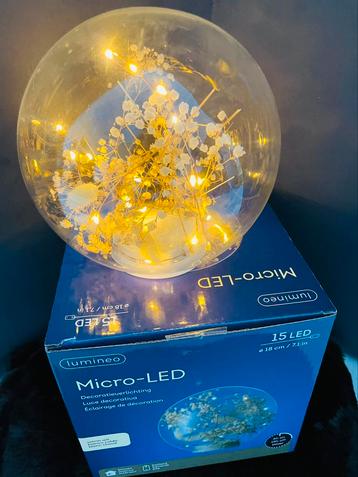 Nieuwe Lumineo Micro-LED decoratiebol beschikbaar voor biedingen
