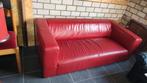 Rode leren Ikea bank - zonder poten, Ophalen