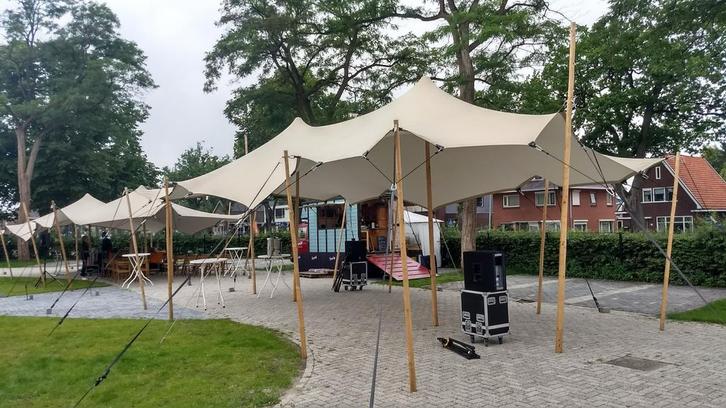 Stretch Tent 6x10m - Complete Set!, Tuin en Terras, Partytenten, Gebruikt, Partytent, 2 meter of meer, 8 meter of meer, 6 meter of meer