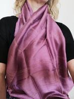 Nieuwe handgemaakte zijden sjaal roze 172x56 cm, Ophalen of Verzenden, Nieuw, Maat 46/48 (XL) of groter, Sjaal