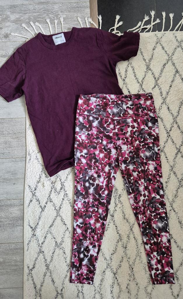 Set Dames Sportkleding - shirt & legging | Maat S, Kleding | Dames, Sportkleding, Zo goed als nieuw, Fitness of Aerobics, Maat 36 (S)