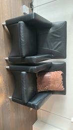 2 leren leolux stoelen, Ophalen, Gebruikt, 75 tot 100 cm, 50 tot 75 cm