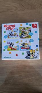 Puzzel Woezel en Pip 4 in 1, Kinderen en Baby's, Minder dan 10 stukjes, Ophalen of Verzenden, Zo goed als nieuw, 2 tot 4 jaar