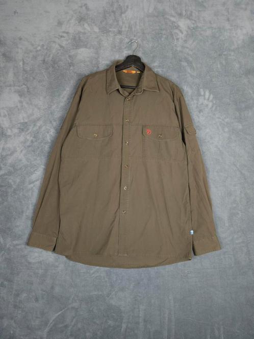 Fjallraven Overhemd L G1000 Donkergroen Regular Fit, Kleding | Heren, Overhemden, Zo goed als nieuw, Halswijdte 41/42 (L), Groen