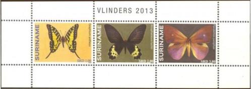 Suriname 1938/40 postfris Vlinders 2013, Postzegels en Munten, Postzegels | Suriname, Postfris, Ophalen of Verzenden