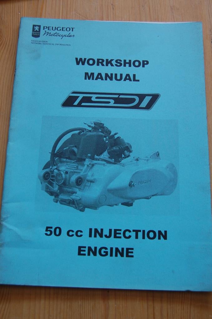 Peugeot 50 cc TSDI injectie motor werkplaatshandboek, Fietsen en Brommers, Handleidingen en Instructieboekjes, Ophalen of Verzenden