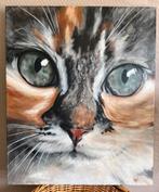 Acrylverf 60 bij 50 cm 2011 (zie ook 2e schilderdoek kat), Antiek en Kunst, Ophalen of Verzenden