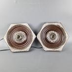 Set van 2 Vintage Wand of Plafondlampen van Hustadt Leuchten, Ophalen of Verzenden