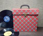 Retro platenkoffer,  vinyl, Ophalen of Verzenden, Huis en Inrichting