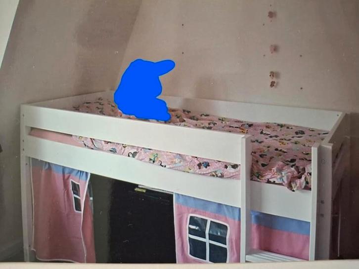 Bopita Halfhoogslaper 90x200, Kinderen en Baby's, Kinderkamer | Stapelbedden en Hoogslapers, Zo goed als nieuw, Halfhoogslaper