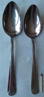 2 lepels (Sola)-Jaren 60, Antiek en Kunst, Antiek | Bestek, Ophalen of Verzenden