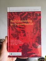 Rechtshandeling en Overeenkomst 9e druk, Ophalen of Verzenden, Zo goed als nieuw, WO