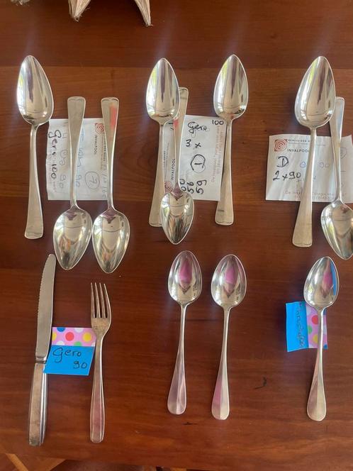 Diverse verzilverd bestek, Antiek en Kunst, Antiek | Bestek, Ophalen of Verzenden