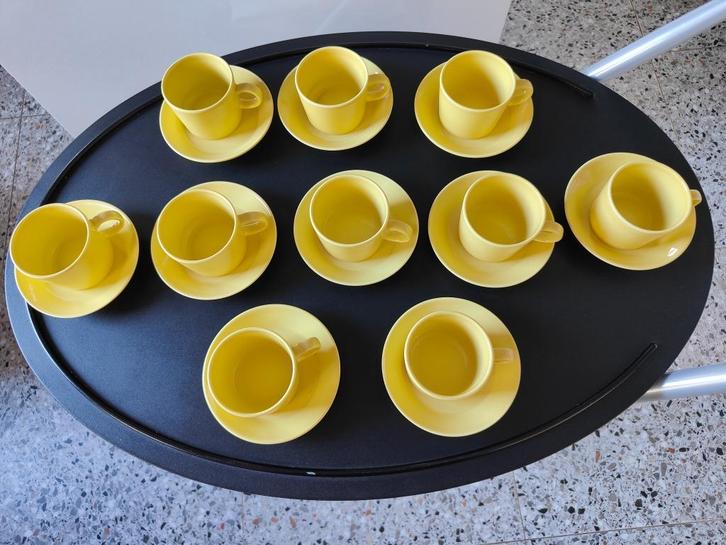 Teema servies geel, Huis en Inrichting, Keuken | Servies, Nieuw, Kop(pen) en/of Schotel(s), Effen, Aardewerk, Ophalen of Verzenden