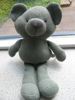 Groen gehaakte beer van Prénatal meet ca 40 cm, Ophalen of Verzenden, Zo goed als nieuw, Beer