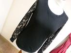 Top met kanten mouw, ONLY, maat S 36 zwart, Kleding | Dames, Tops, Only, Zwart, Ophalen of Verzenden, Zo goed als nieuw